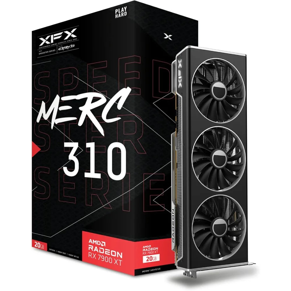 Speedster MERC310 AMD Radeon RX 7900XT Black Gaming Graphics Card with 20GB GDDR6, AMD RDNA 3 RX-79TMERCB9