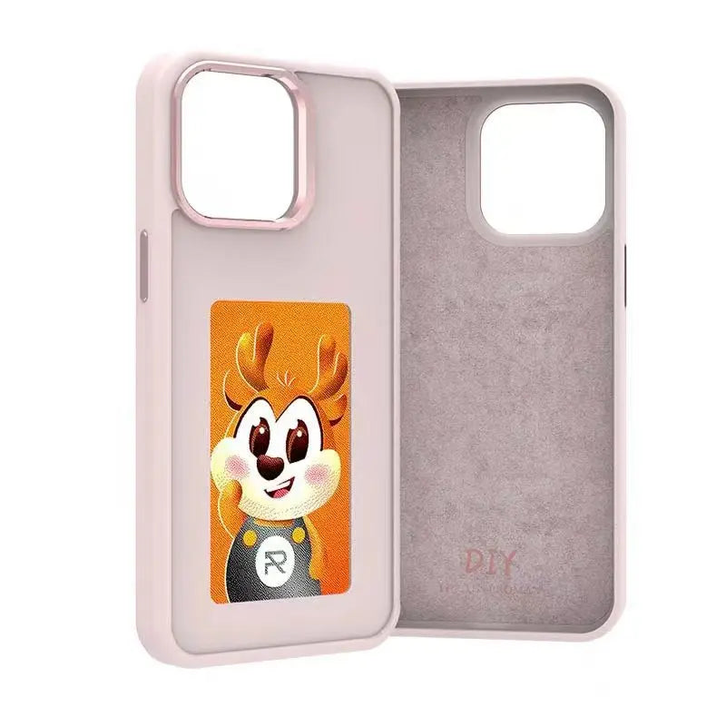 DIY E-Ink NFC Phone Case – 3.7-inch Four-Color Display, Wireless Transmission for iPhone 13/14/15.