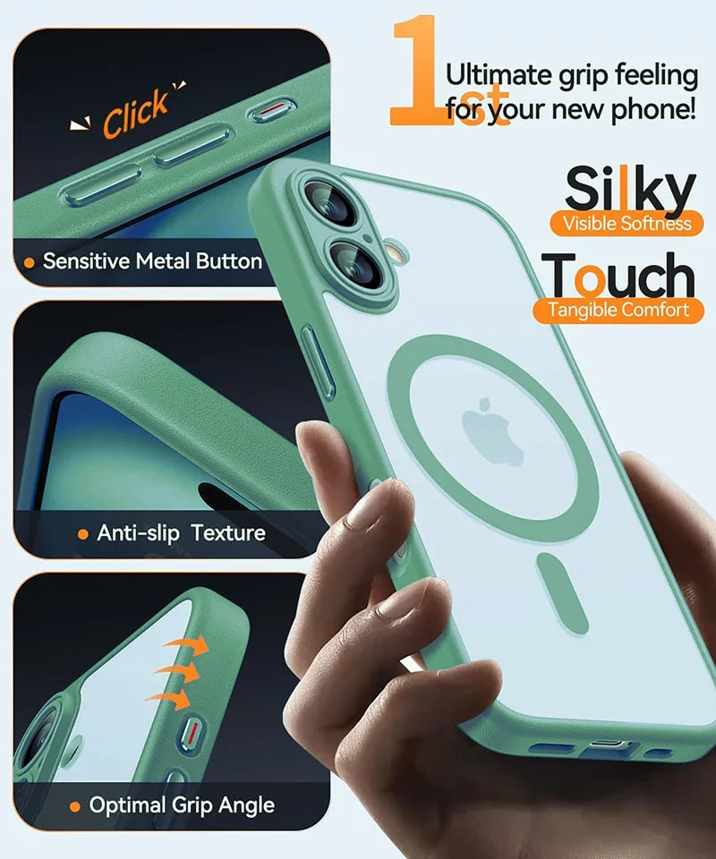 Magsafe Magnetic Shockproof Armor Case for iPhone