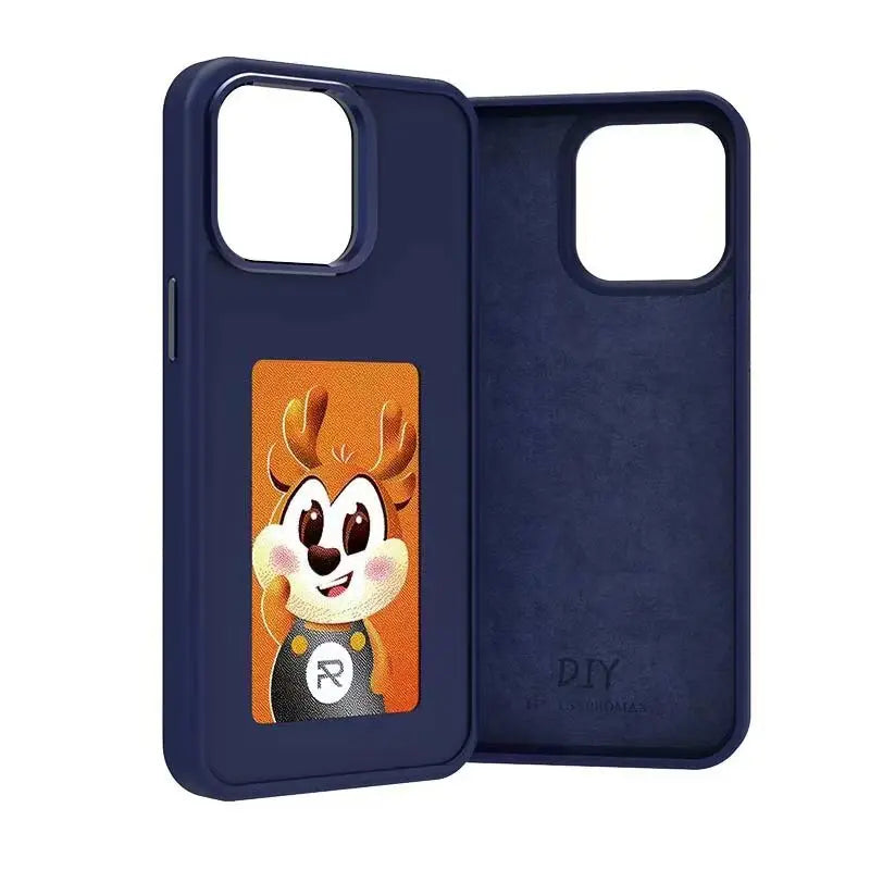 DIY E-Ink NFC Phone Case – 3.7-inch Four-Color Display, Wireless Transmission for iPhone 13/14/15.