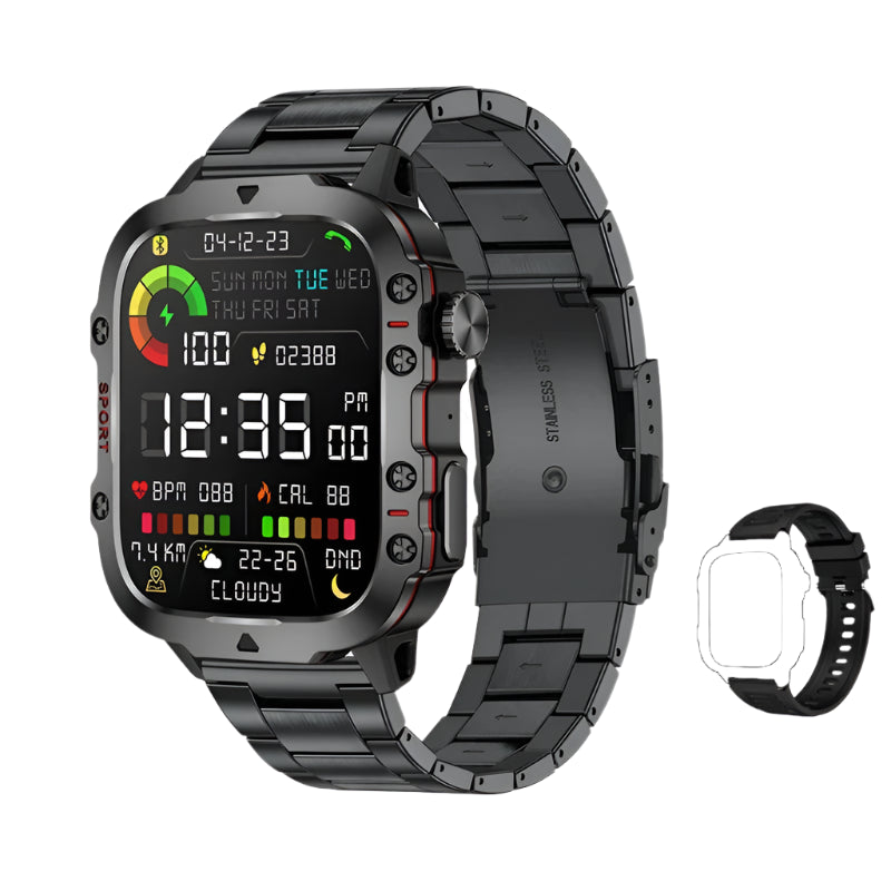 2024 LIGE Rugged Military Smart Watch For Men Android lOS