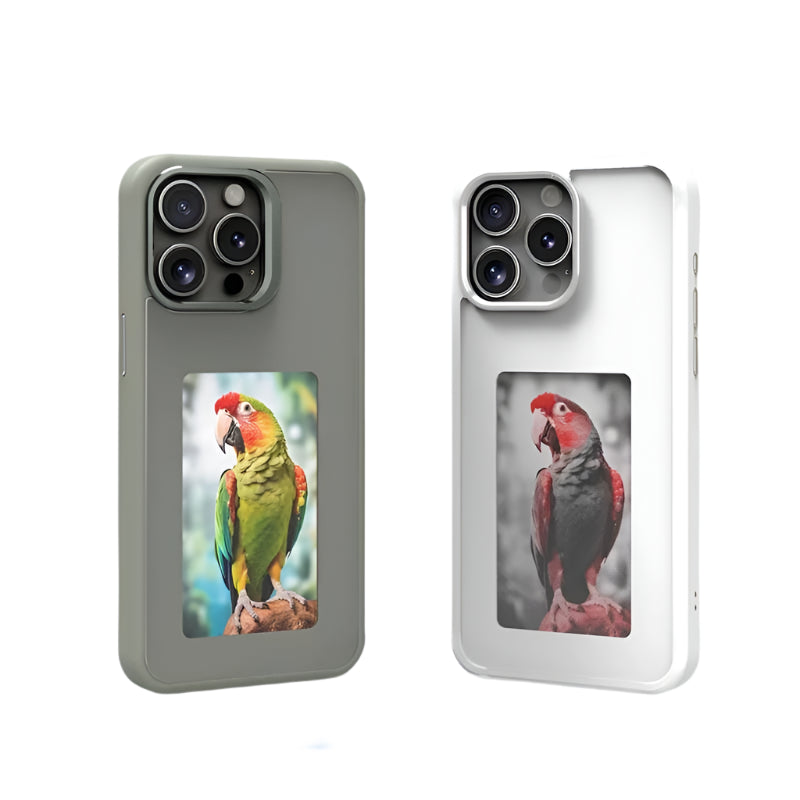 DIY E-Ink NFC Phone Case – 3.7-inch Four-Color Display, Wireless Transmission for iPhone 13/14/15.