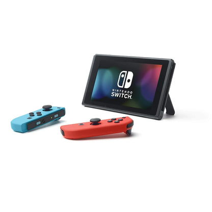 Nintendo Switch Console with Neon Blue & Red Joy-Con