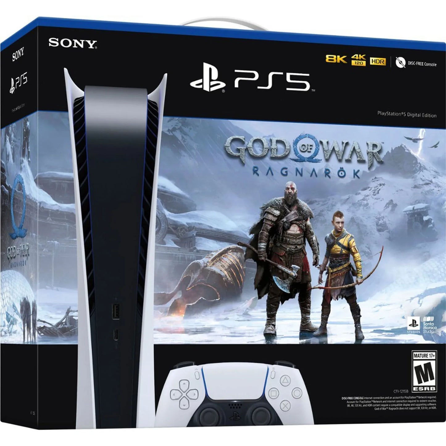 Sony PlayStation 5 Digital Edition Bundle - God of War Ragnarok