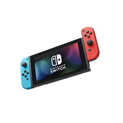 Nintendo Switch Console with Neon Blue & Red Joy-Con