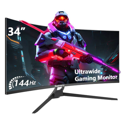 Suevery 34" 144Hz Curved Gaming Monitor