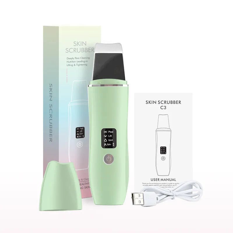 Ultrasonic Skin Scrubber & Pore Cleanser for Acne & Blackhead Removal