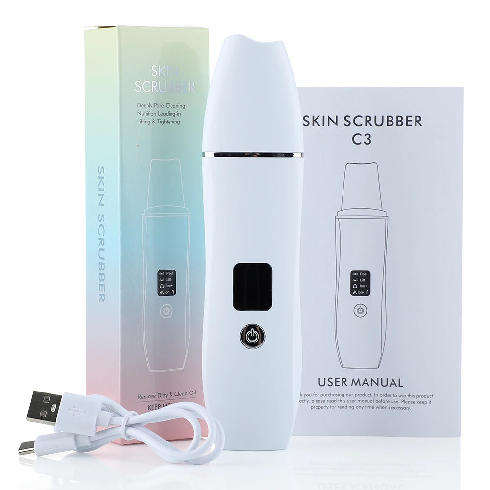 Ultrasonic Skin Scrubber & Pore Cleanser for Acne & Blackhead Removal