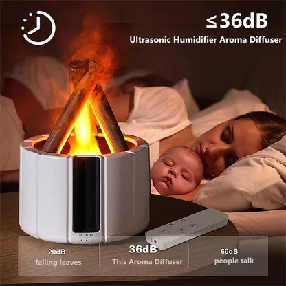 Campfire Aromatherapy Diffuser Flame Humidifier