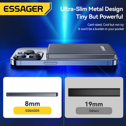 Essager Thin Wireless Power Bank Magnetic 20W 5000mAh For iPhone