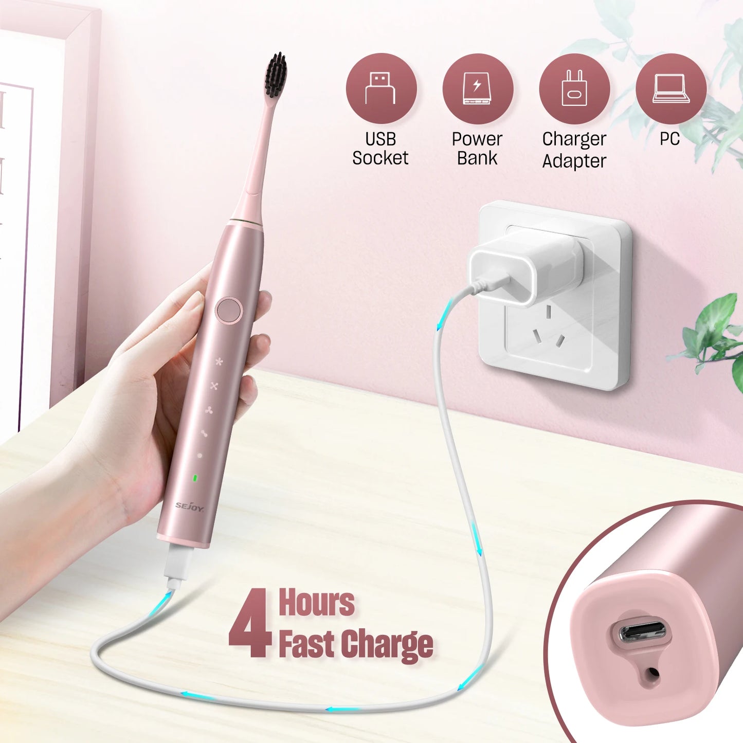 SEJOY Sonic Electric Toothbrush