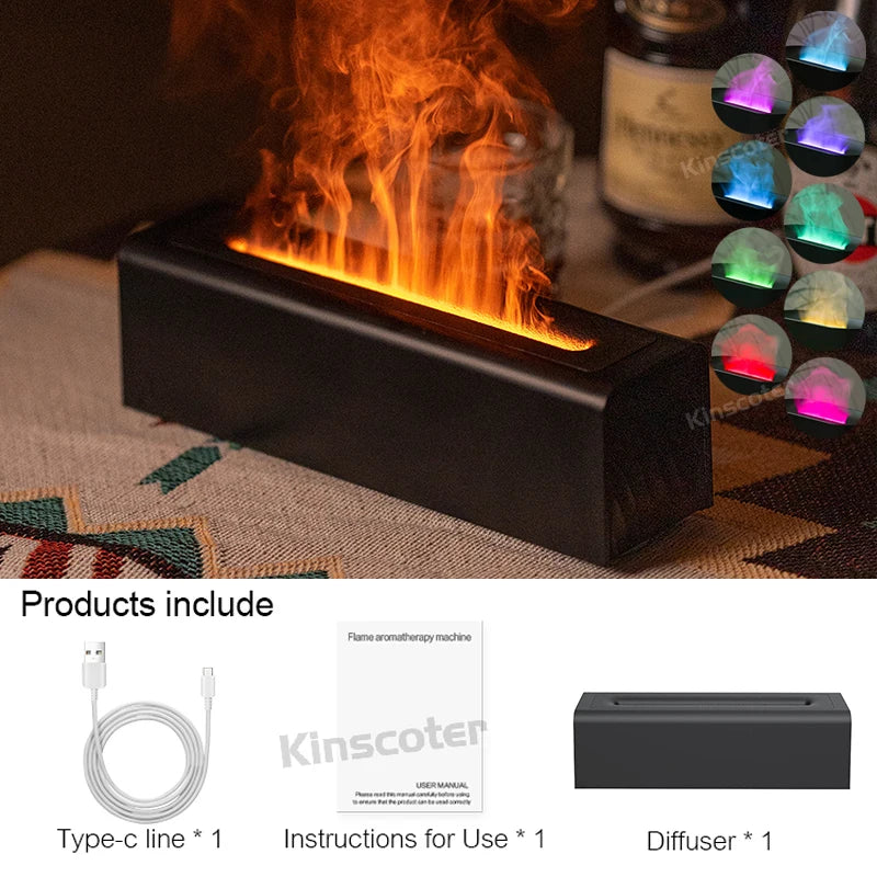 Aroma Diffuser with Flame Misting Effect