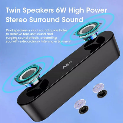 Niye 4D Surround Soundbar with RGB, Bass Subwoofer for Laptop, PC & Home Theater