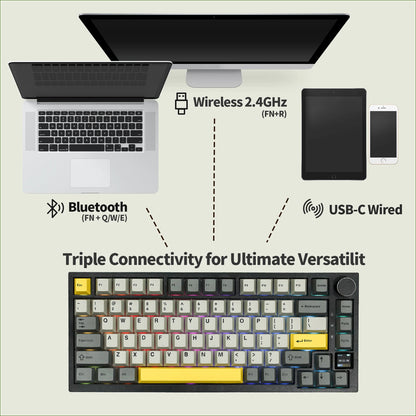 Ajazz AK820 Pro 75% Gasket-Mounted Mechanical Keyboard