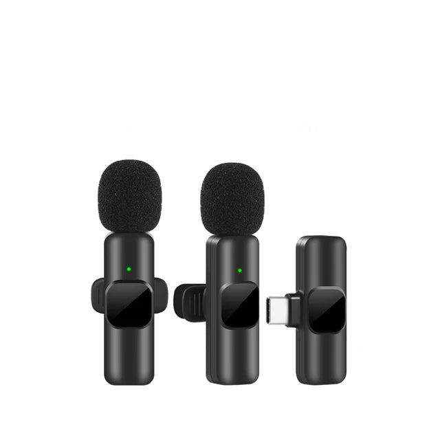 Portable Wireless Lavalier Microphone for iPhone & Android