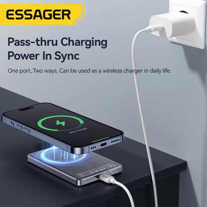 Essager Thin Wireless Power Bank Magnetic 20W 5000mAh For iPhone