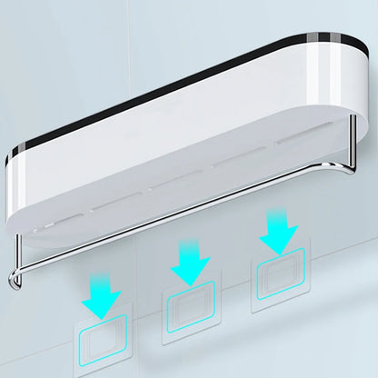 Punch Free Bathroom Shelf with Towel Bar