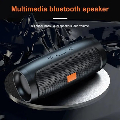 Portable BT Subwoofer Speaker with Stereo, FM Radio & TF Card Support