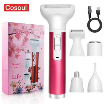 5-in-1 Electric Hair Removal Epilator for Women