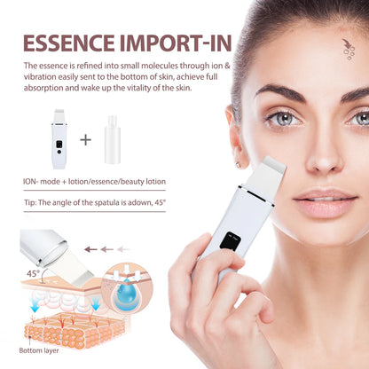 Ultrasonic Skin Scrubber & Pore Cleanser for Acne & Blackhead Removal