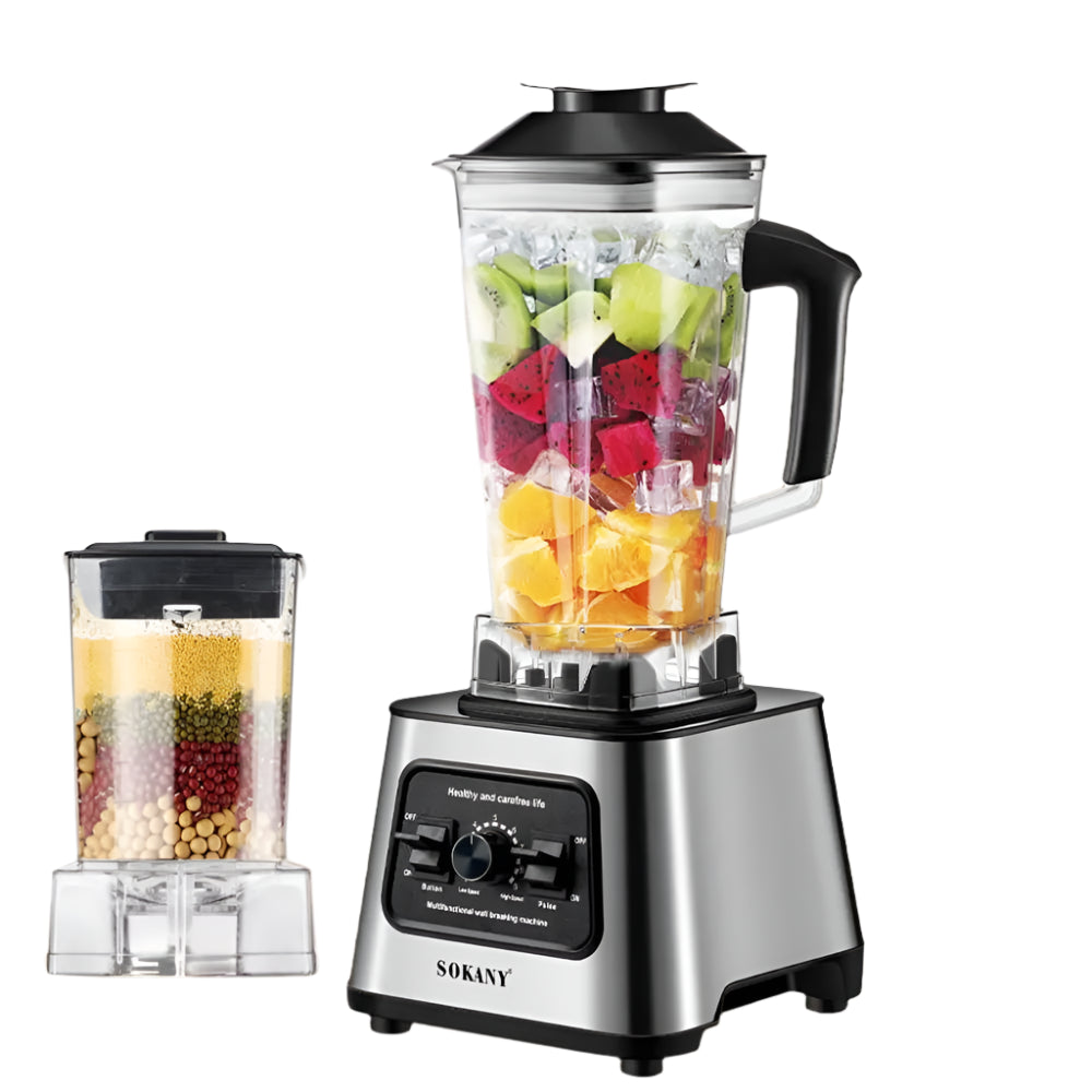 Sokany SK-999 Blender, Ice Crusher, Cooking Machine, 6000W