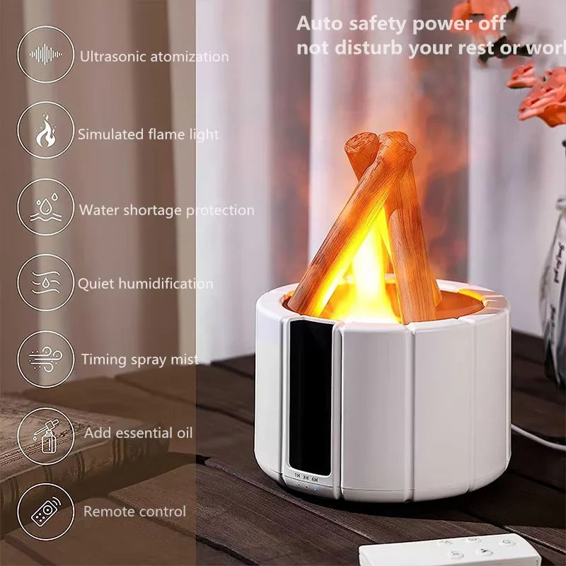 Campfire Aromatherapy Diffuser Flame Humidifier