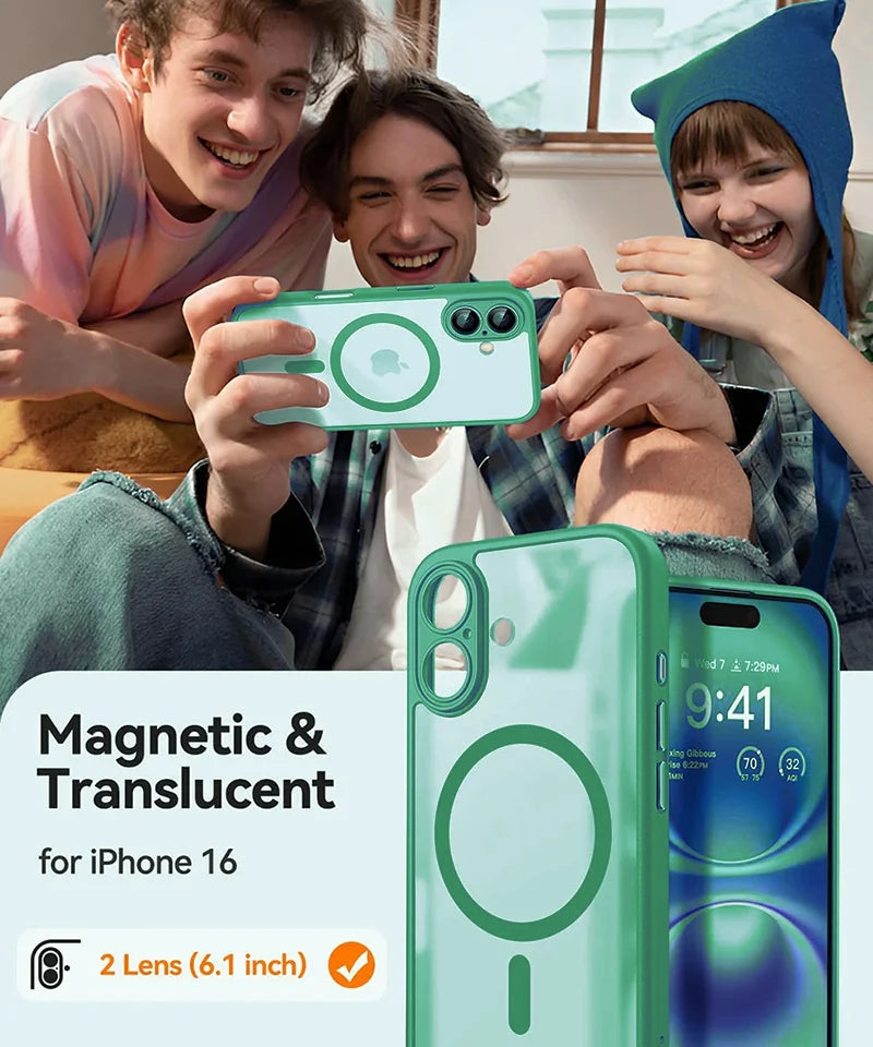 Magsafe Magnetic Shockproof Armor Case for iPhone