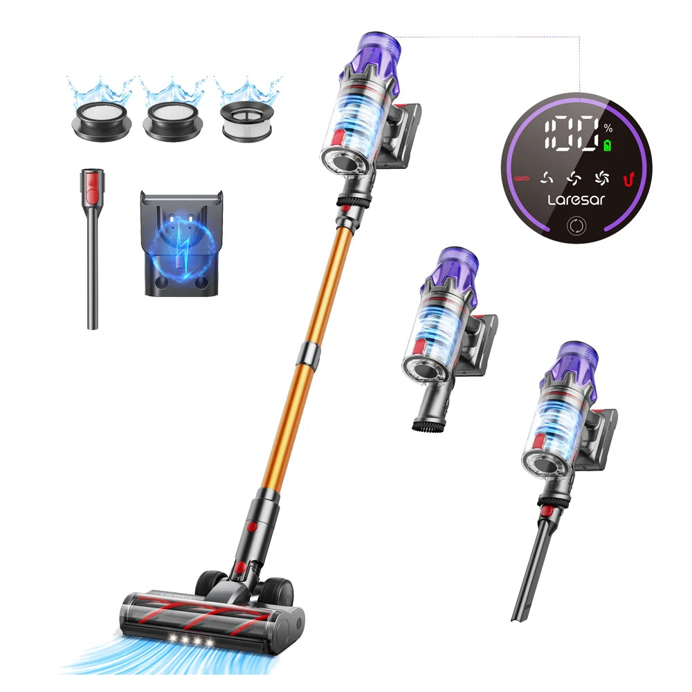 Laresar V7 500W 50KPA Suction Power Cordless Vacuum Cleaner