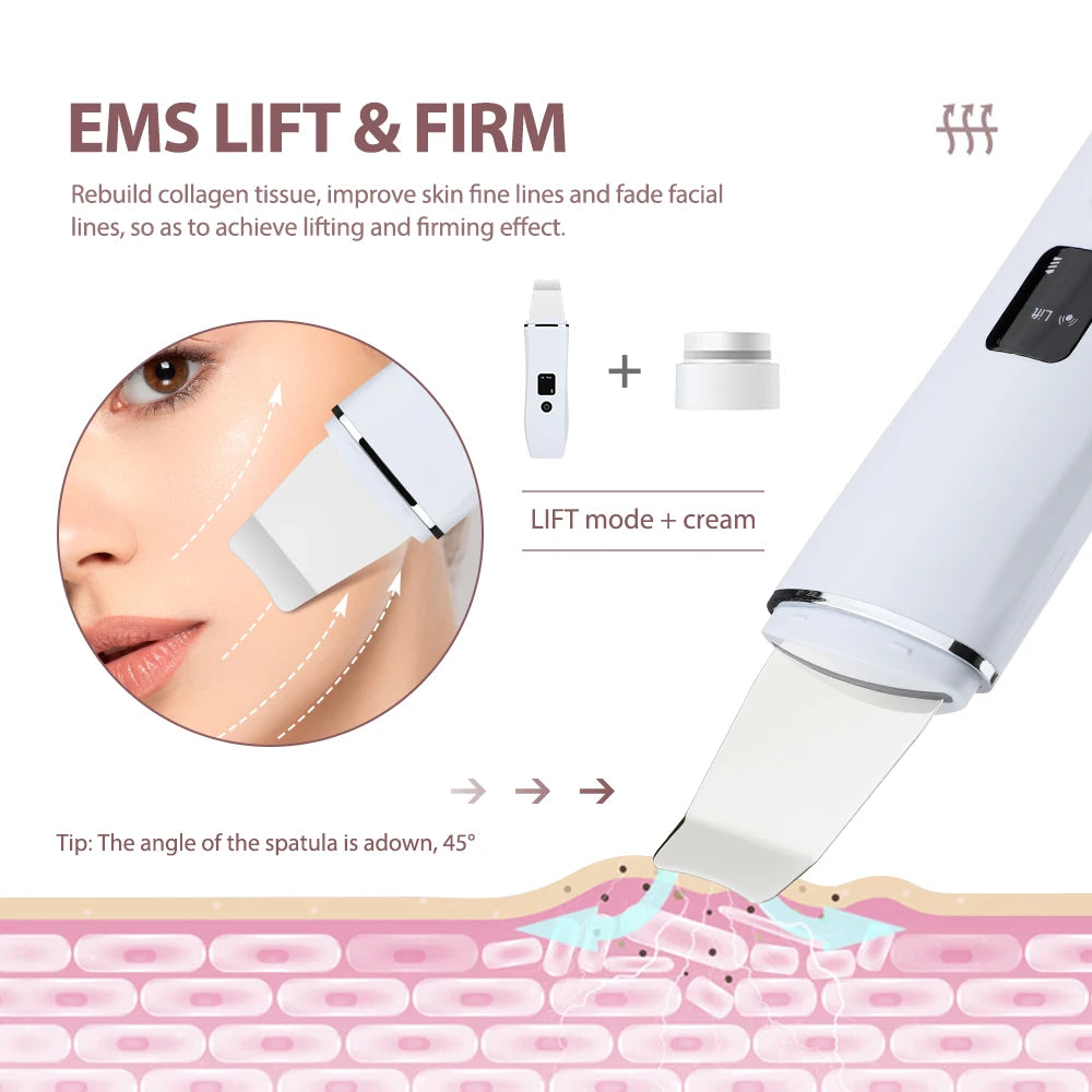 Ultrasonic Skin Scrubber & Pore Cleanser for Acne & Blackhead Removal